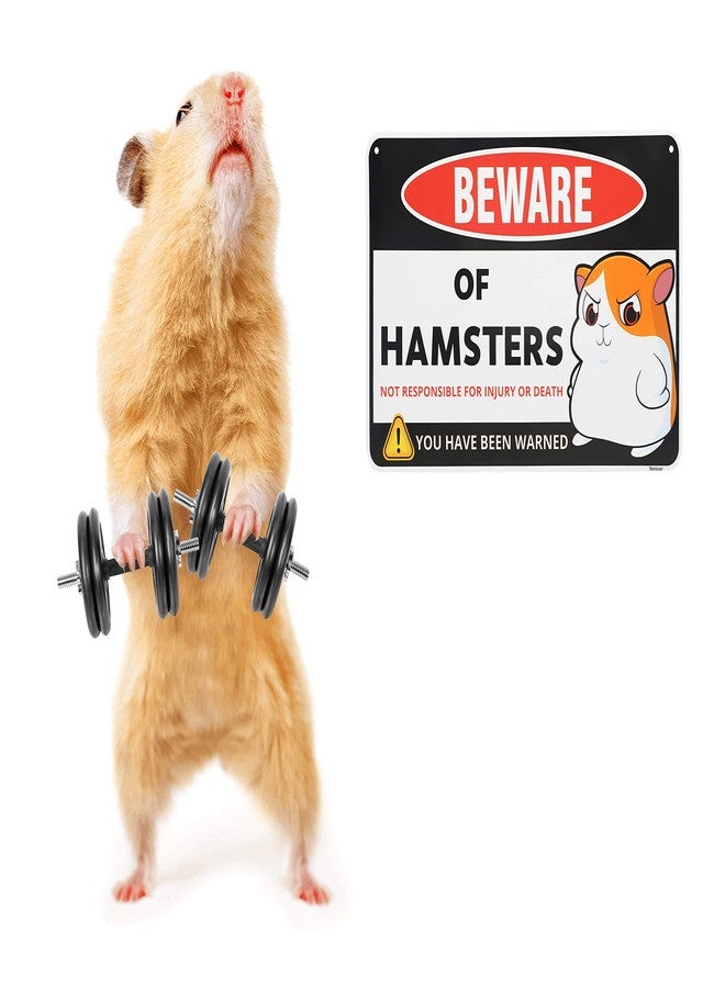 Venicor Hamster Sign Decor - 8 x 12 Inches - Aluminum - Hamster Cage Accessories - Hamster Gifts Things Toys Clothes Stickers Stuff - Image 5